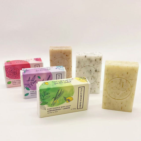 Pure Essence Body Soap - Rose + Geranium 100g